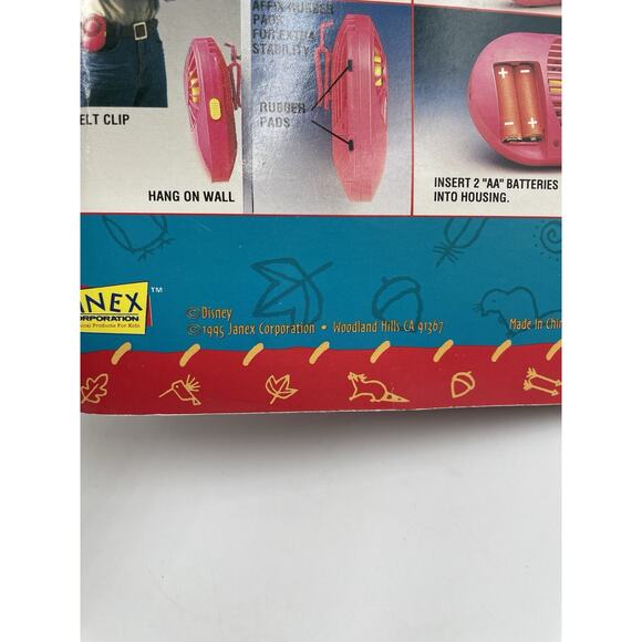 1995 Vintage Janex Disney Pocahontas Mini Fun Fan Collectible Sealed NEW! - Picture 10 of 10